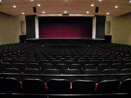 Dress Stage Closed Curtain